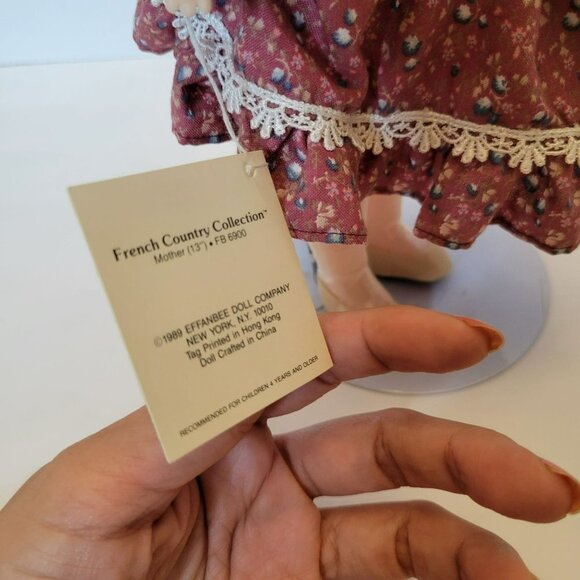 1989 Effanbee 13" FRENCH COUNTRY Mama Mother Porcelain DOLL - New With Tags - Picture 7 of 9